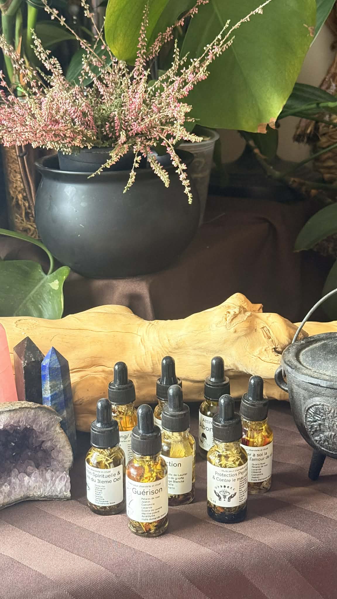 Huile dintention pour chandelle ou rituel